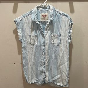Mossimo Chambray Button Up Blouse